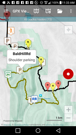 build and download gpx file from map hiking